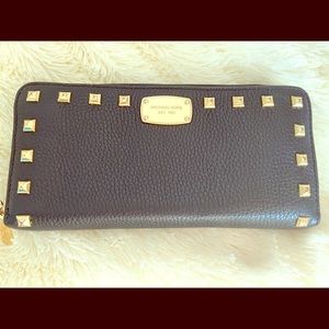Michael Kors black leather wallet